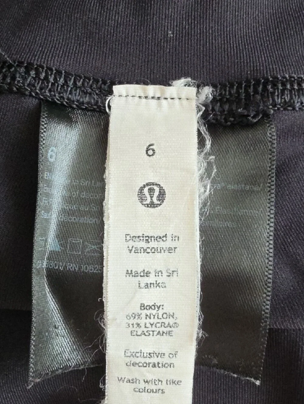 lululemon athletica Black Textured Leggings